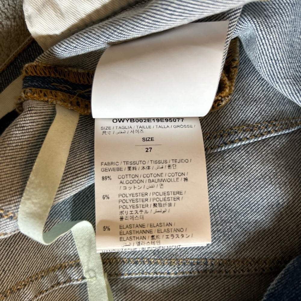 OFF-WHITE VIRGIL ABLOH OWW
Skinny Corset Jeans Bleach
Denim Blue 2013 in Sz 27 - Picture 3 of 9